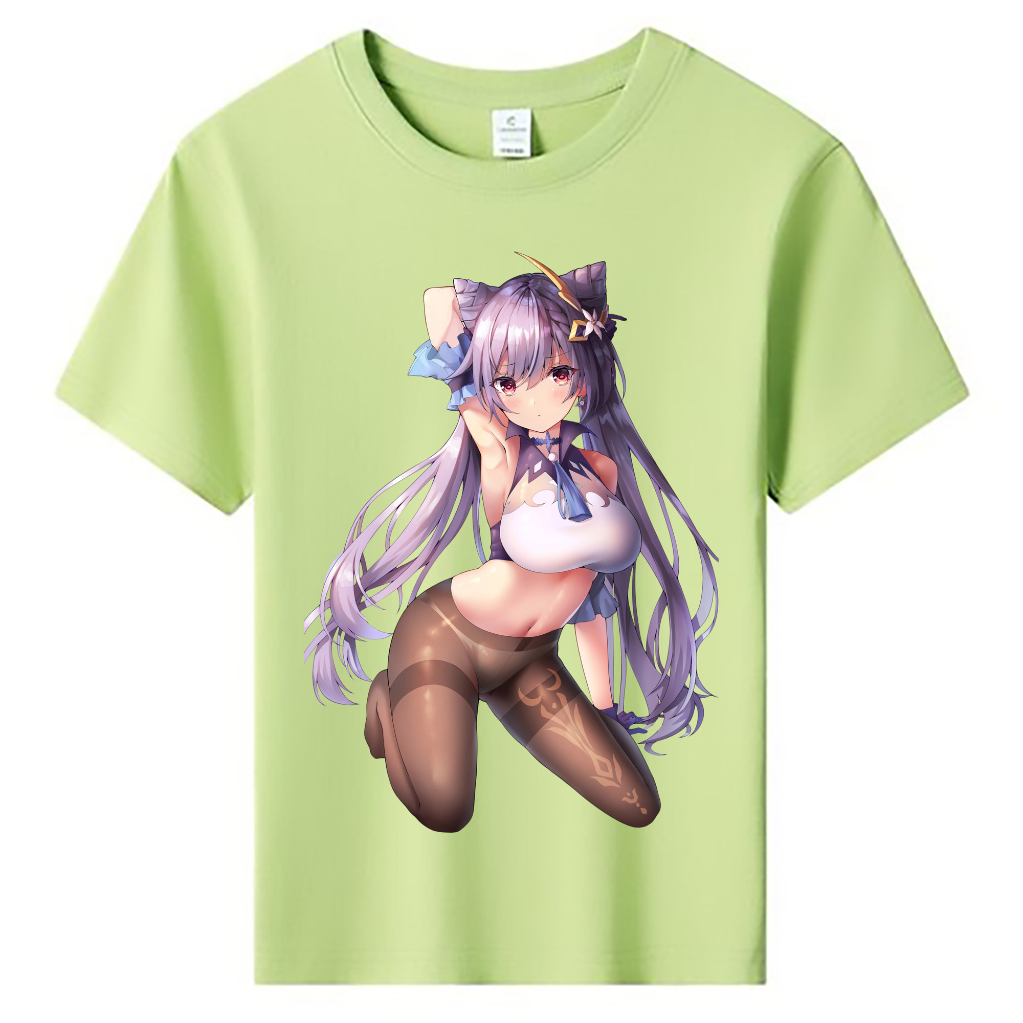 げんし神 刻晴 こくせい genshin Kokusei 綿100％キッズTシャツ（フロントプリント）